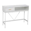 SVITA Valeo Konsolentisch Schmal Mit Ablage Standregal Flurtisch Mit Schublade Weiß