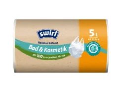 Swirl® Bad & Kosmetik Tragegriff-Müllbeutel 5 l 40 Stück