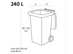 Swirl® Profi Schwerlast-Abfallsäcke 240L, 5 Stück
