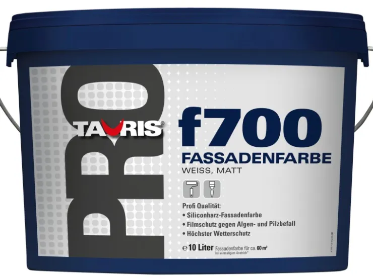 Tauris Pro f 700 Fassadenfarbe Weiß matt 10 l* Außen-Fassadenfarben