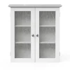 Teamson Home Badezimmer Connor Wandschrank mit 2 Glastüren Weiß* Regal Weiß