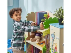 Teamson Kids Kinderbücherregal Dinosaurier Holz Stauraum Blau* Aufbewahrung|Bücherregale