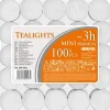 Teelichter 100 Stück Weiß 3 h