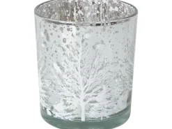 Teelicht-Glas Baum Ø 7 cm x 8 cm 3-fach sortiert* Kerzenhalter