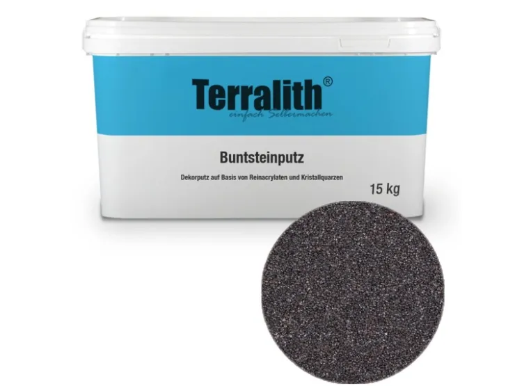 Terralith Buntsteinputz Mosaikputz 1mm -15 kg- BSP1038 Anthrazit