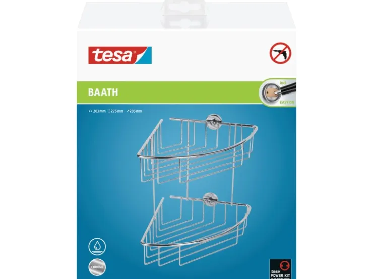 Tesa Eck-Duschregal Baath Plus Verchromt* Eckregale