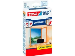 Tesa Fliegengitter Fenster mit Klettband Comfort 180 cm x 170 cm* Insektenschutz