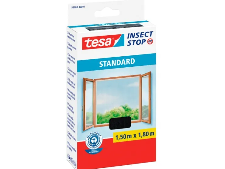 Tesa Insect Stop Fliegengitter Standard mit Klettband 180 cm x 150 cm* Insektenschutz