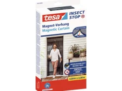 Tesa ® Selbstschließender Magnetvorhang 0,80 m x 2,00 m Anthrazit* Insektenschutz|Türvorhänge