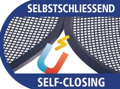 Tesa ® Selbstschließender Magnetvorhang 0,80 m x 2,00 m Anthrazit* Insektenschutz|Türvorhänge