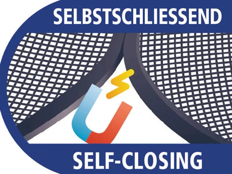 Tesa ® Selbstschließender Magnetvorhang 0,80 m x 2,00 m Anthrazit* Insektenschutz|Türvorhänge