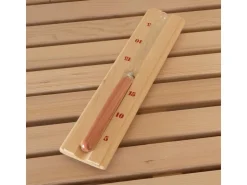 Home Deluxe Traditionelle Sauna SKYLINE BIG Tannenholz Natur XL mit Kunststeinwand* Sitzbänke