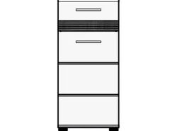 Trendteam Kommode Set-One 80 cm x 31 cm x 37 cm Weiß FSC®* Kommode