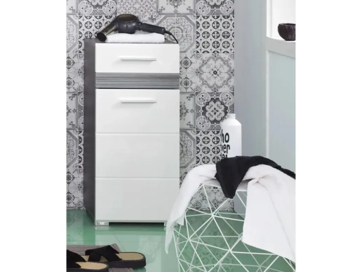 Trendteam Kommode Set-One 80 cm x 31 cm x 37 cm Weiß FSC®* Kommode