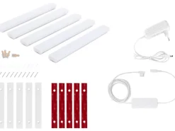 Trio LED-Lichtsystem Lines Starter-Set 5er Weiß inkl. Steuerung* TV-Wände