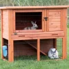 Trixie Kleintierstall Natura mit Freilaufgehege 116 cm x 97 cm x 63 cm Braun* Kleintierbedarf