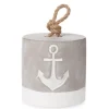 Türstopper Anker Beton Ø 10 cm x 10 cm Grau-Weiß Gewischt* Dekorative Figuren