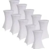 TRUTZHOLM 10er Set Stehtischhusse Husse Bistrotisch Decke 60cm Weiß* Überwürfe