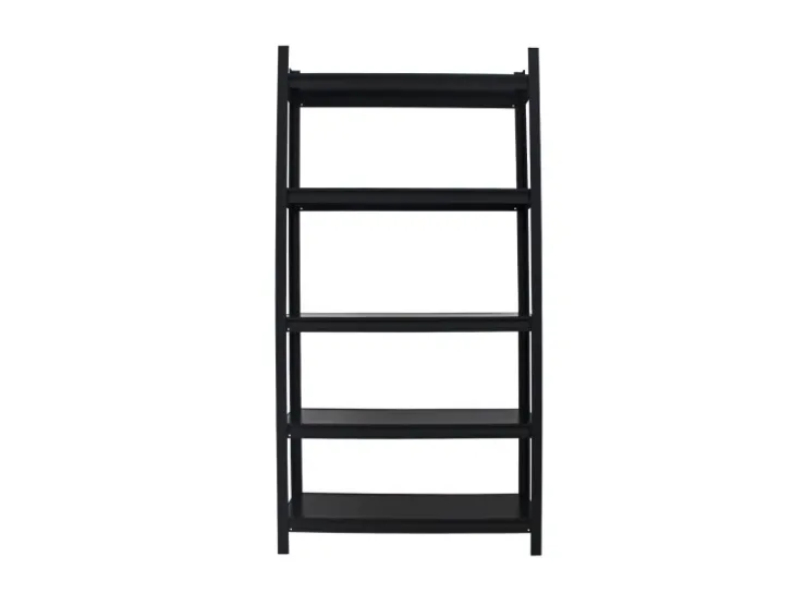 TRUTZHOLM Wohnzimmerregal 180x90x30cm Stahl 600 kg Regalböden 8 mm Schwarzmatt* Regale Schwarz