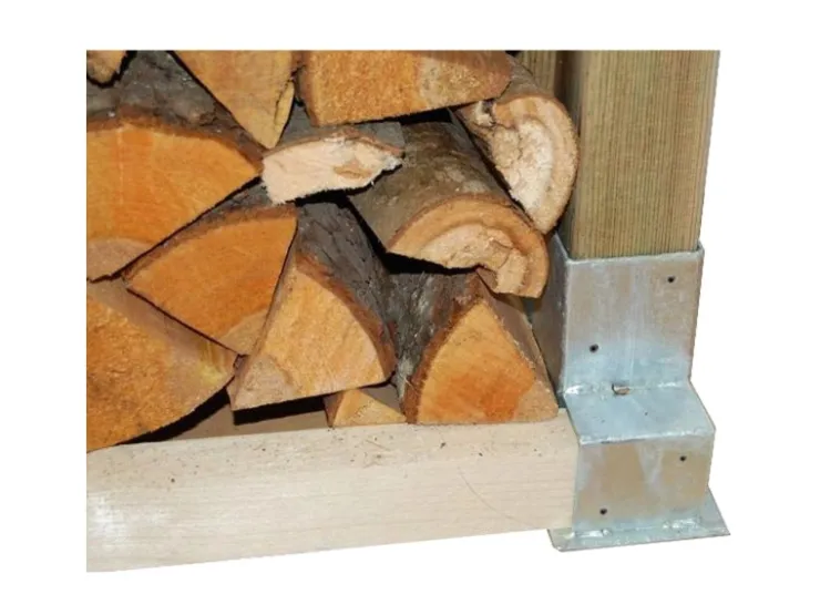 TRUTZHOLM 2x Holzstapelhilfe Stapelhilfe Holzstapelhalter Kaminholzregal* Holzregale