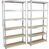 TRUTZHOLM 2x Schwerlastregal 200x100x30cm Traglast 900kg mit Regalverbinder