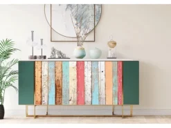 Tulup Möbelfolie Bunte Tafeln Klebefolie für Möbel 100x50 cm Möbel Klebefolie Mehrfarbig Möbelfolie Klebefolie für Schränke* Klebefolien