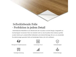 Tulup Möbelfolie Imitationsmarmor Folie für Möbel 100x50 cm Klebefolie für Möbel Braun Möbelfolie Möbel Klebefolie