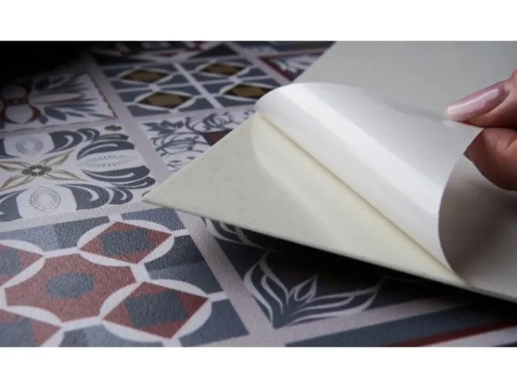 Tulup PVC Fliesen Selbstklebende 30 cm x 30 cm Set von 9 Klassische Klebefliesen Vinyl Bodenfliesen Klebefliesen für Küche Orientalisches Mosaik* Mosaik