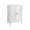 Vasagle Badezimmerschrank mit 2 Türen 30 cm x 60 cm x 80 cm Weiß* Regale Massivholz|Aufbewahrung
