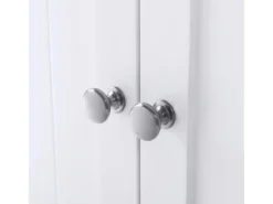 Vasagle Badezimmerschrank mit 2 Türen 30 cm x 60 cm x 80 cm Weiß* Regale Massivholz|Aufbewahrung