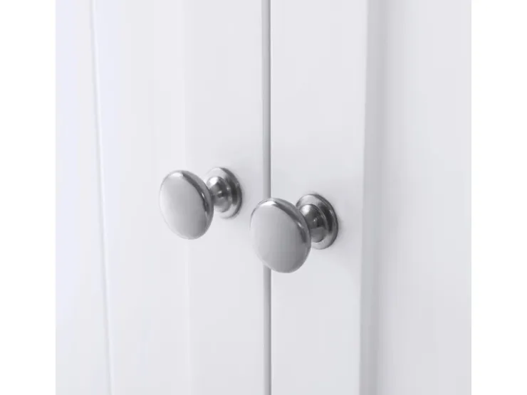 Vasagle Badezimmerschrank mit 2 Türen 30 cm x 60 cm x 80 cm Weiß* Regale Massivholz|Aufbewahrung