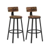 Vasagle Barhocker 2er Set Braun-Schwarz* Hocker
