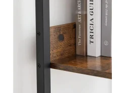 Vasagle Bücherregal 6 Ebenen 30 cm x 33,8 cm x 170 cm Braun-Schwarz* Regale Massivholz|Holzregale