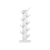 Vasagle Bücherregal Baum-Form 25 cm x 50 cm x 141,5 cm Weiß* Regale Massivholz|Holzregale