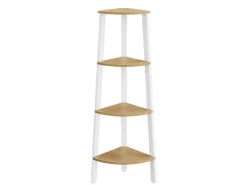 Vasagle Eckregal 33,4 cm x 33,4 cm x 125 cm Nature-Weiß* Holzregale|Bücherregale