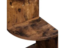 Vasagle Eckregal 5 Ebenen 20 cm x 20 cm x 126 cm Braun* Regale Massivholz