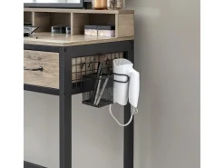 Vasagle Schminktisch mit Hocker Greige-Schwarz* Hocker