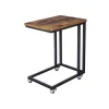 Vasagle Serviertisch mit Rollen 35 cm x 50 cm x 60 cm Braun-Schwarz* Tische|Ostern