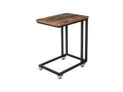 Vasagle Serviertisch mit Rollen 35 cm x 50 cm x 60 cm Braun-Schwarz* Tische|Ostern