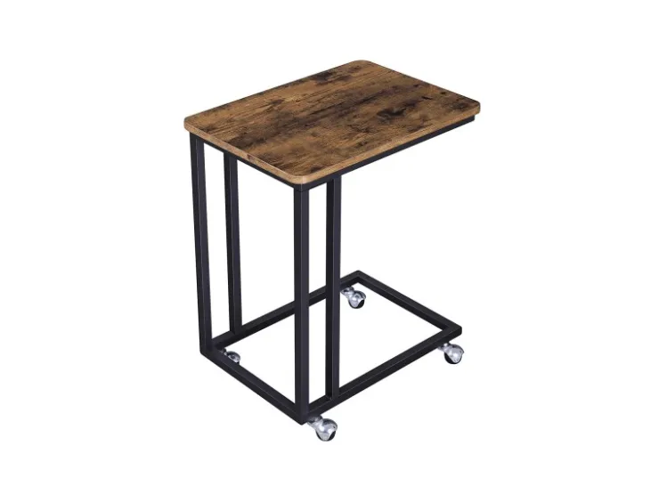 Vasagle Serviertisch mit Rollen 35 cm x 50 cm x 60 cm Braun-Schwarz* Tische|Ostern