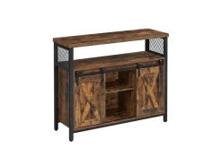 Vasagle Sideboard 33 cm x 100 cm x 80 cm Braun-Schwarz