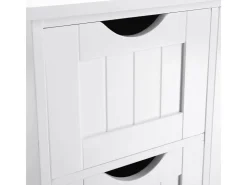 Vasagle Sideboard mit 4 Schubladen 30 cm x 55 cm x 81 cm Weiß* Sideboards