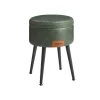 Vasagle Sitzhocker mit Stauraum Ø 32 cm x 44 cm Waldgrün* Hocker