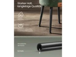 Vasagle Sitzhocker mit Stauraum Ø 32 cm x 44 cm Waldgrün* Hocker