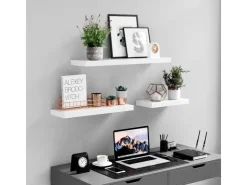 Vasagle Wandboard 40 cm x 20 cm x 3,8 cm Weiß* Schweberegale