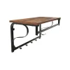 Vasagle Wandgarderobe 5 Haken und Regal 30 cm x 60 cm 31,7 cm Braun-Schwarz* Regale Schwarz|Metallregale