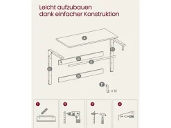 Vasagle Wandgarderobe mit Ablage 30 cm x 80 cm x 42 cm Braun-Schwarz* Regale Schwarz