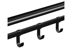 Vasagle Wandgarderobe mit Aufbewahrungsregal 30 cm x 66 cm x 27 cm Braun-Schwarz* Schweberegale