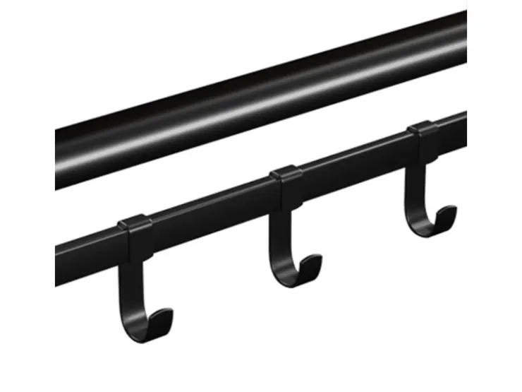 Vasagle Wandgarderobe mit Aufbewahrungsregal 30 cm x 66 cm x 27 cm Braun-Schwarz* Schweberegale