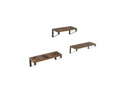 Vasagle Wandregal 40 cm x 12 cm x 11 cm Braun-Schwarz* Schweberegale